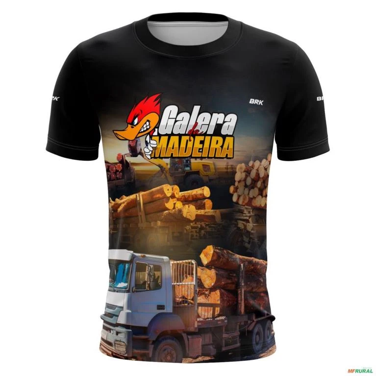 Camiseta de Caminhão BRK Madereiro com UV50 + -  Gênero: Masculino Tamanho: GG