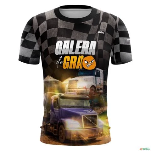 Camiseta de Caminhão BRK Graneleiro com UV50 + -  Gênero: Masculino Tamanho: G