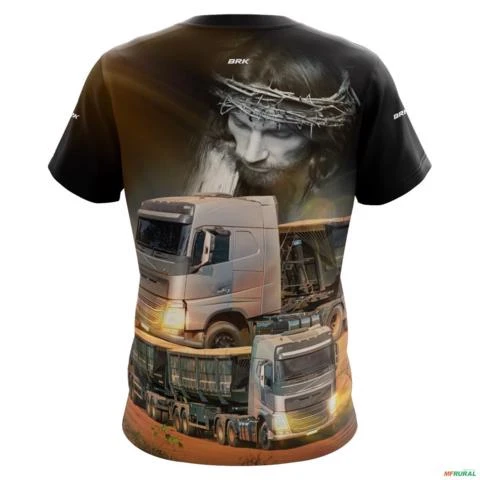 Camiseta de Caminhão BRK Rodagem com UV50 + -  Gênero: Masculino Tamanho: GG