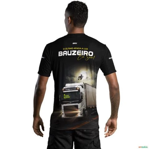 Camiseta de  Caminhão BRK Caminhoneiro Bauzeiro com UV50 + -  Gênero: Masculino Tamanho: G