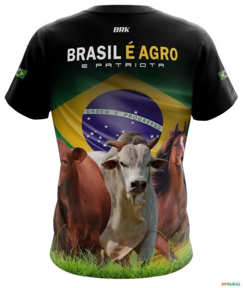 Kit Camiseta Agro Brasil é Agro+ Caneca Brk