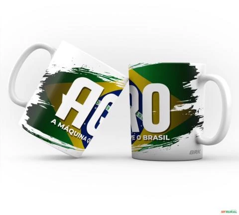 Kit Camiseta Agro Brasil+ Caneca Brk