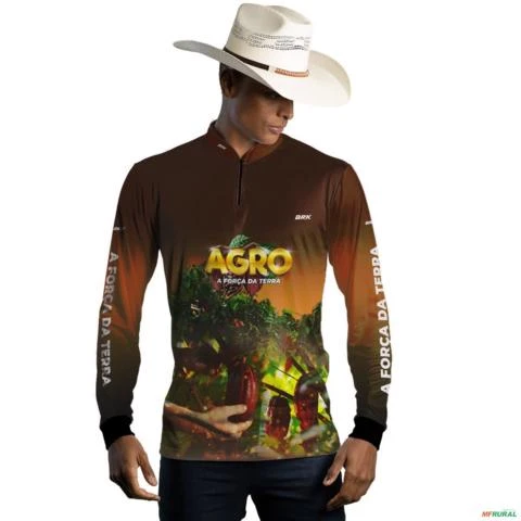 Camisa Agro BRK Cultivo de Cacau com UV50 + -  Gênero: Masculino Tamanho: PP