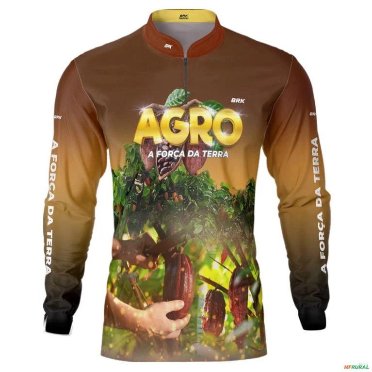 Camisa Agro BRK Cultivo de Cacau com UV50 + -  Gênero: Masculino Tamanho: P