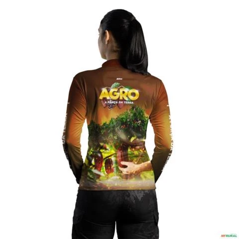 Camisa Agro BRK Cultivo de Cacau com UV50 + -  Gênero: Feminino Tamanho: Baby Look PP