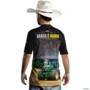 Camiseta Agro BRK Preta Brasil é Agro com UV50 + -  Gênero: Masculino Tamanho: XG