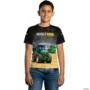 Camiseta Agro BRK Preta Brasil é Agro com UV50 + -  Gênero: Infantil Tamanho: Infantil P