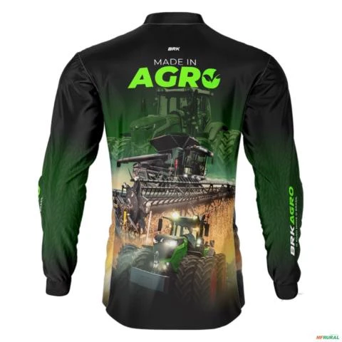 Camisa Agro BRK Made in Agro Produtor de Trigo com UV50 + -  Gênero: Masculino Tamanho: P
