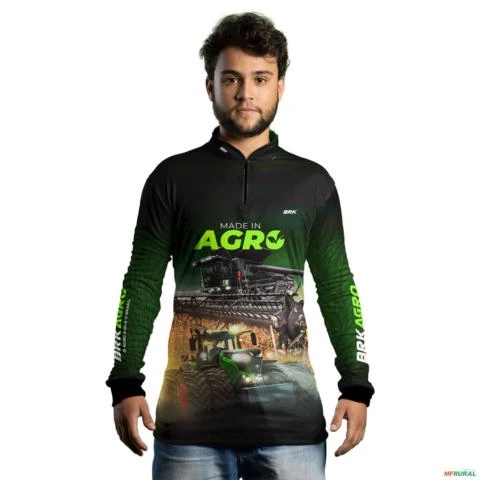 Camisa Agro BRK Made in Agro Produtor de Trigo com UV50 + -  Gênero: Masculino Tamanho: P