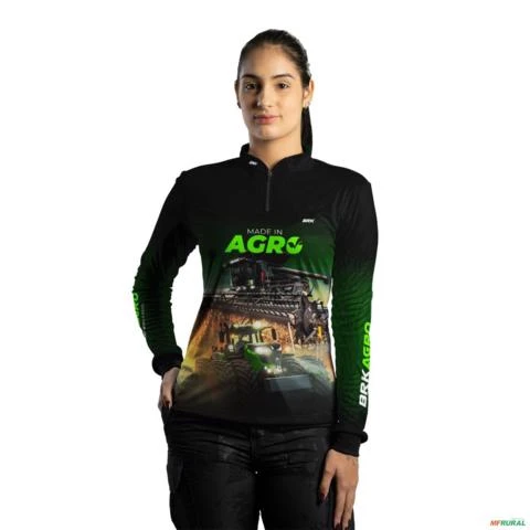 Camisa Agro BRK Made in Agro Produtor de Trigo com UV50 + -  Gênero: Feminino Tamanho: Baby Look PP