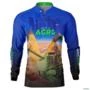 Camisa Agro BRK Azul Made in Agro Cultivo de Soja com UV50 + -  Gênero: Masculino Tamanho: PP