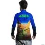 Camisa Agro BRK Azul Made in Agro Cultivo de Soja com UV50 + -  Gênero: Masculino Tamanho: XG