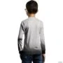 Camisa Casual BRK Unissex Basic Cinza Claro com UV50 + -  Gênero: Infantil Tamanho: Infantil G