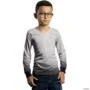 Camisa Casual BRK Unissex Basic Cinza Claro com UV50 + -  Gênero: Infantil Tamanho: Infantil GG