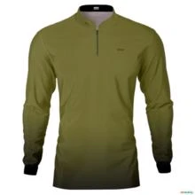 Camisa Casual BRK Unissex Basic Verde Musgo com UV50 + -  Gênero: Masculino Tamanho: PP