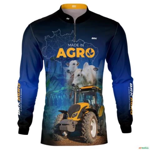 Camisa Agro BRK Made in Agro Pecuária com UV50 + -  Gênero: Masculino Tamanho: G