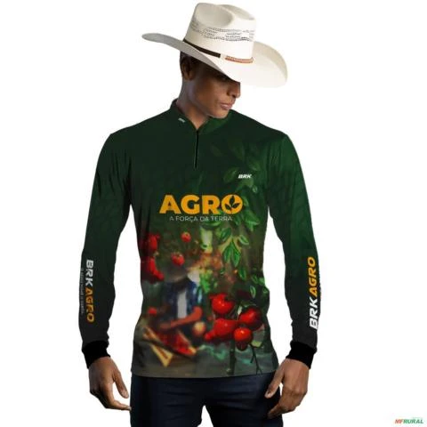 Camisa Agro BRK Produtor de Tomate com UV50 + -  Gênero: Masculino Tamanho: GG