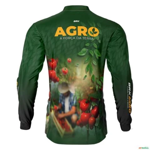Camisa Agro BRK Produtor de Tomate com UV50 + -  Gênero: Feminino Tamanho: Baby Look XXG