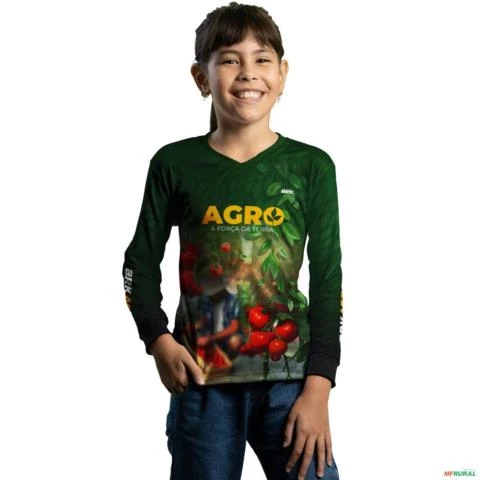 Camisa Agro BRK Produtor de Tomate com UV50 + -  Gênero: Infantil Tamanho: Infantil P