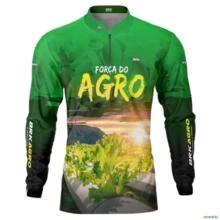 Camisa Agro BRK Força do Agro Hidroponia Alface com  UV50 + -  Gênero: Masculino Tamanho: XXG