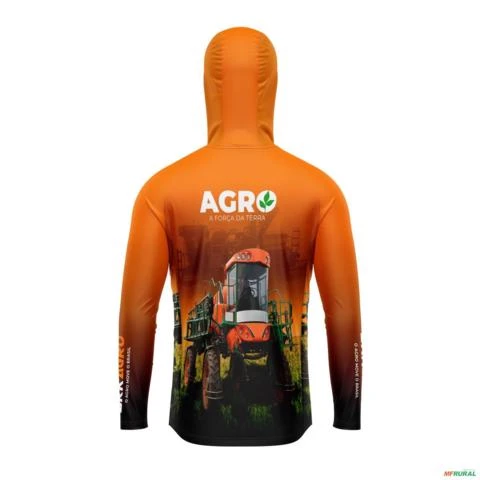 Camisa com Capuz Agro BRK Agro A Força da Terra com UV50 + -  Gênero: Masculino Tamanho: P