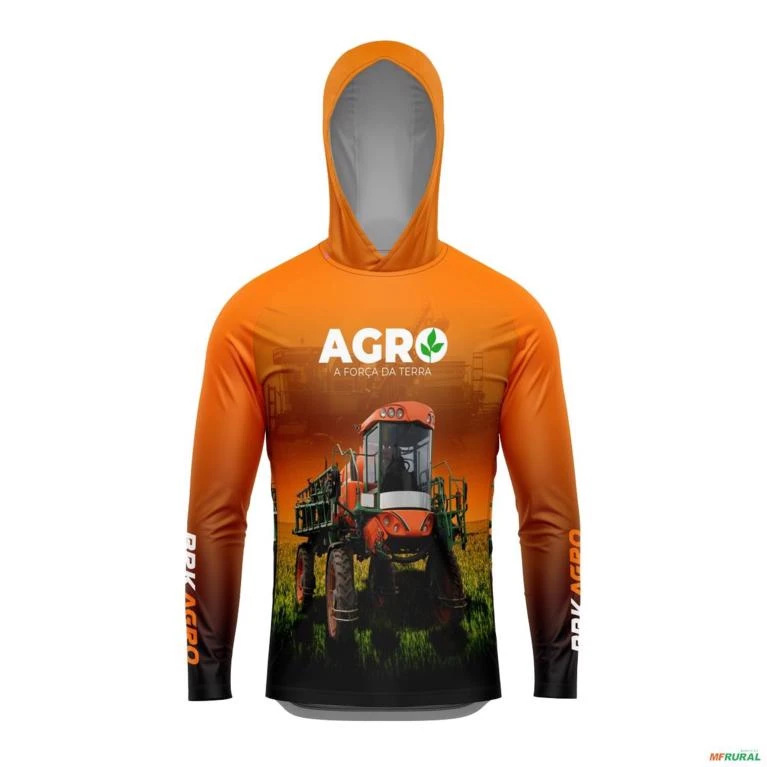 Camisa com Capuz Agro BRK Agro A Força da Terra com UV50 + -  Gênero: Masculino Tamanho: GG