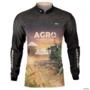 Camisa Agro BRK Plantação de Arroz com UV50 + -  Gênero: Feminino Tamanho: Baby Look PP