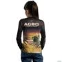 Camisa Agro BRK Plantação de Arroz com UV50 + -  Gênero: Infantil Tamanho: Infantil G