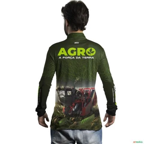 Camisa Agro BRK Plantação de Tabaco Força da Terra com UV50 + -  Gênero: Masculino Tamanho: G