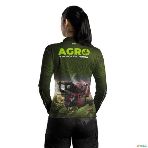 Camisa Agro BRK Plantação de Tabaco Força da Terra com UV50 + -  Gênero: Feminino Tamanho: Baby Look G