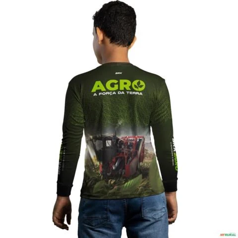Camisa Agro BRK Plantação de Tabaco Força da Terra com UV50 + -  Gênero: Infantil Tamanho: Infantil PP