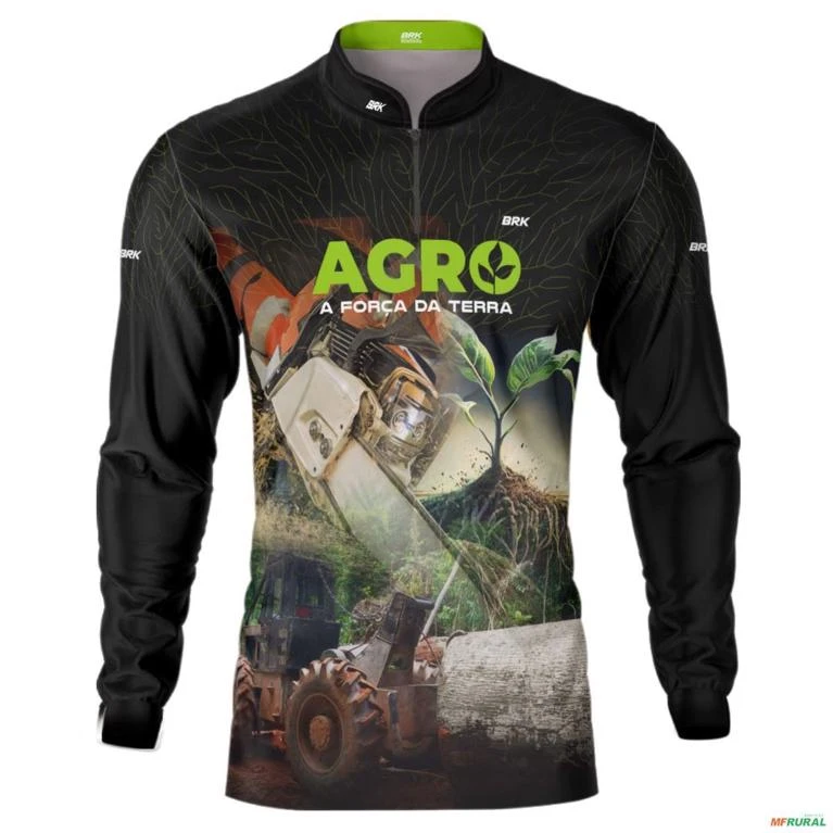 Camisa Agro BRK Manejo Florestal com UV50 + -  Gênero: Masculino Tamanho: PP