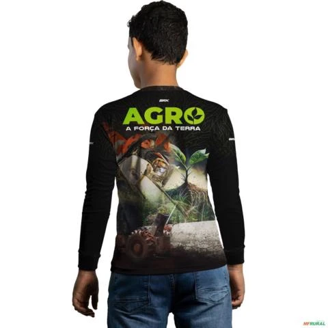 Camisa Agro BRK Manejo Florestal com UV50 + -  Gênero: Infantil Tamanho: Infantil M