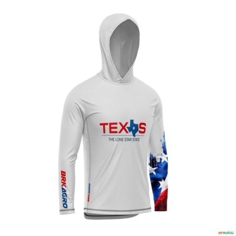 Camisa com Capuz Agro BRK Clean Texas com UV50 + -  Gênero: Masculino Tamanho: P