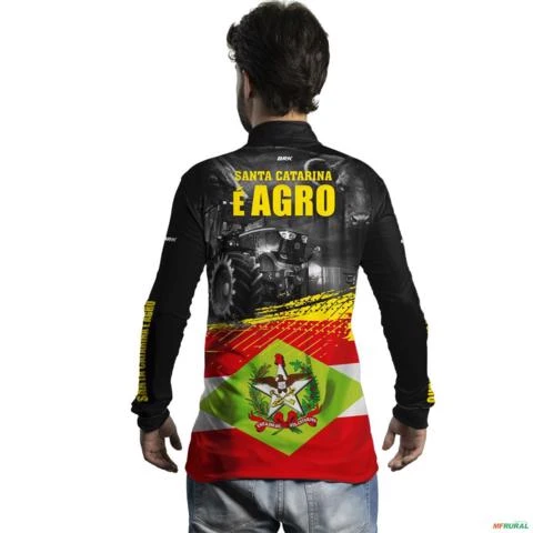 Camisa Agro BRK Santa Catarina é Agro com UV50 + -  Gênero: Masculino Tamanho: XXG