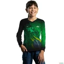 Camisa Agro BRK Verde Símbolo Agronomia com UV50 + -  Gênero: Infantil Tamanho: Infantil PP