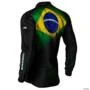 Camisa Agro BRK Bandeira Brasil com UV50 + -  Gênero: Masculino Tamanho: P