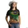 Camiseta Agro BRK Feminina O Agro é Top com UV50 + Envio Imediato -  Gênero: Feminino Tamanho: Baby 