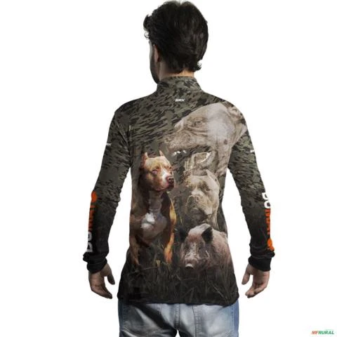 Camisa de Caça BRK DuMato 2.0 Pitbull Americano com UV50 + -  Gênero: Masculino Tamanho: XG