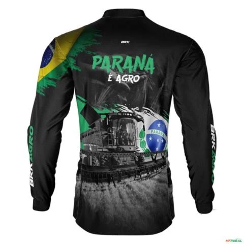 Camisa Agro BRK Agro é Paraná com UV50 + -  Gênero: Masculino Tamanho: PP