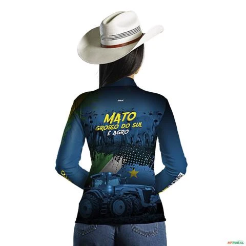 Camisa Agro BRK Agro é Mato Grosso do Sul com UV50 + -  Gênero: Masculino Tamanho: PP