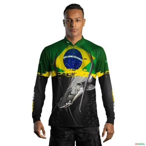 Camisa Agro BRK Piraíba Brasil com UV50 + -  Gênero: Masculino Tamanho: XXG