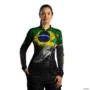 Camisa Agro BRK Piraíba Brasil com UV50 + -  Gênero: Feminino Tamanho: Baby Look PP