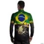 Camisa Agro BRK Pirarara Brasil com UV50 + -  Gênero: Masculino Tamanho: PP
