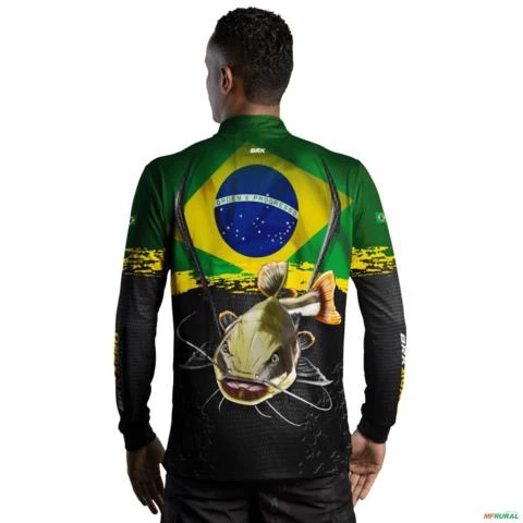 Camisa Agro BRK Pirarara Brasil com UV50 + -  Gênero: Masculino Tamanho: XXG
