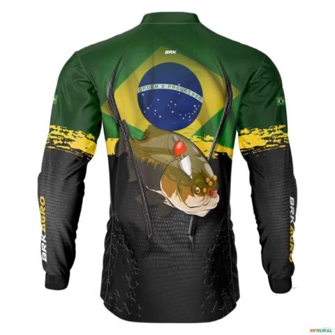 Camisa Agro BRK Tambaqui Brasil com UV50 + -  Gênero: Masculino Tamanho: P