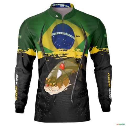 Camisa Agro BRK Tambaqui Brasil com UV50 + -  Gênero: Masculino Tamanho: XXG
