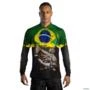 Camisa Agro BRK Traíra Brasil com UV50 + -  Gênero: Masculino Tamanho: P