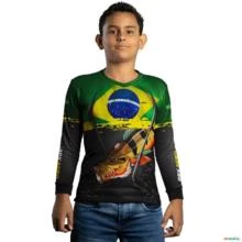 Camisa Agro BRK Tucuna Açu Brasil com UV50 + -  Gênero: Infantil Tamanho: Infantil M