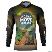 Camisa Agro BRK A Cana Move o Brasil com UV50  - Tamanho: XXG